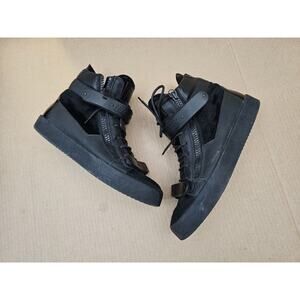 Giuseppe Zanotti High-Top Shoes Straps Calf Hair Leather Size EUR 45 / US 12